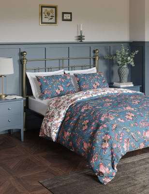 Pure Cotton Floral Bedding Set, M&S Collection