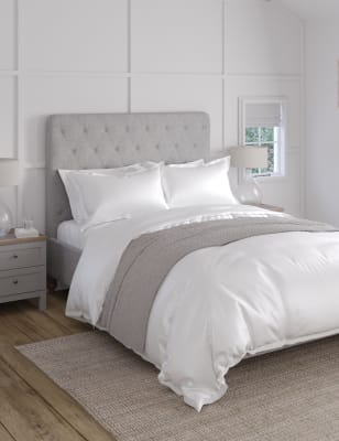 

M&S Collection 800 Thread Count Pure Cotton Bedding Set - White, White