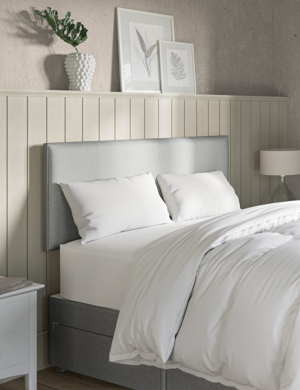 Modern Border Strutted Headboard