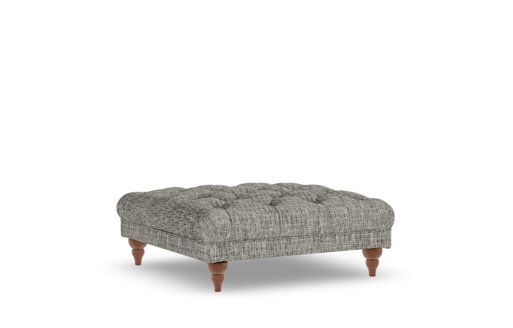 Formal Button Footstool