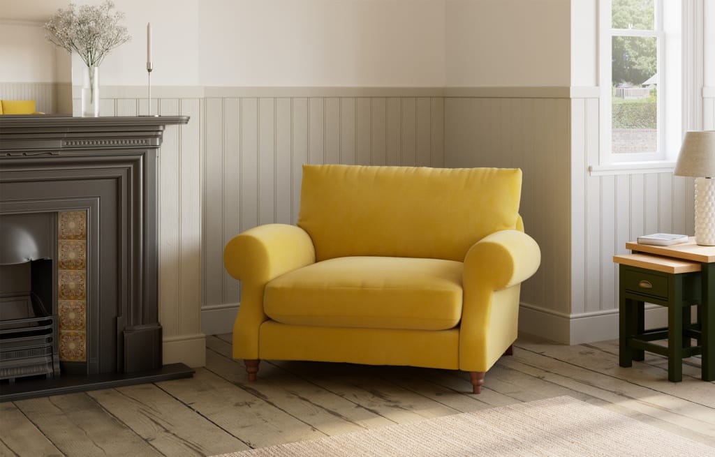 Yellow sales snuggle chair