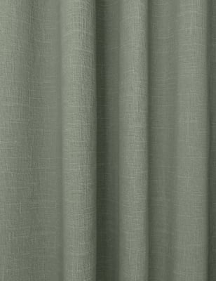 Linen Blend Pencil Pleat Curtains