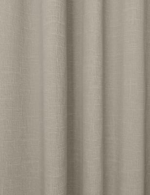 Linen Blend Pencil Pleat Curtains