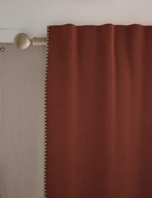 

M&S Collection Multiway-Vorhänge aus reiner Baumwolle mit Stickerei - Rust, Rust