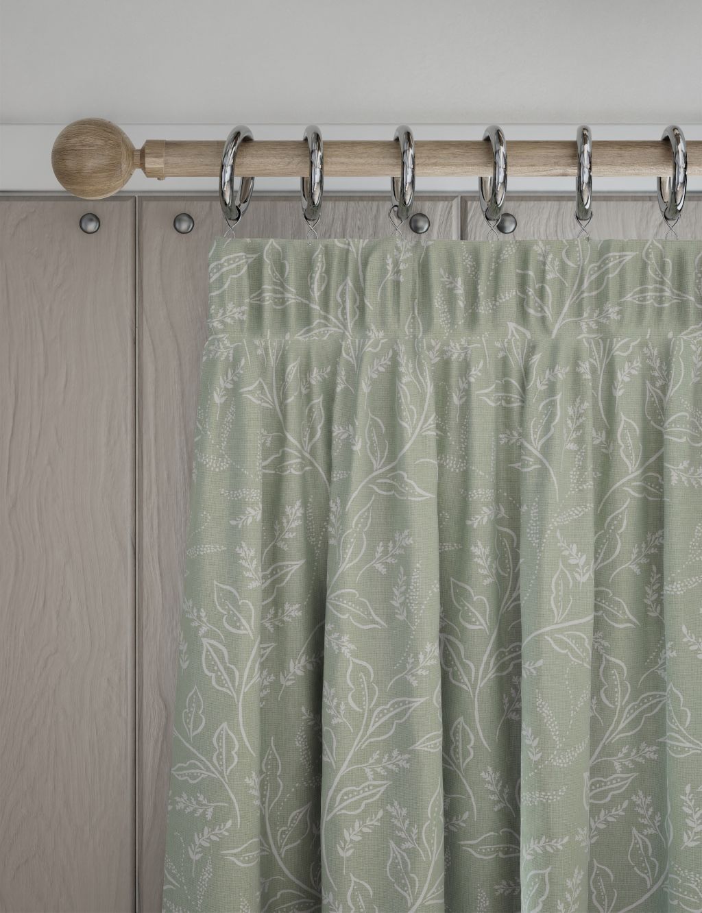 Pure Cotton Floral Eyelet Curtains
