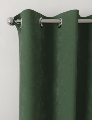 

M&S Collection Velour Eyelet Curtains - Olive Mix, Olive Mix