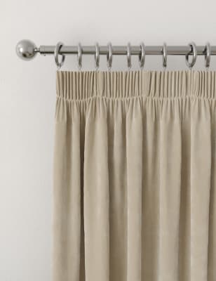 

M&S Collection Cortinas con plisado de lápiz de velvetón - Champagne, Champagne