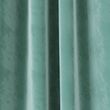 Velvet Pencil Pleat Thermal Curtains - duckegg