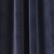 Velvet Pencil Pleat Thermal Curtains - navy