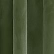Velvet Pencil Pleat Thermal Curtains - green