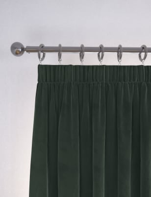 Velvet Pencil Pleat Temperature Smart Curtains