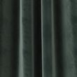 Velvet Pencil Pleat Temperature Smart Curtains - forestgreen