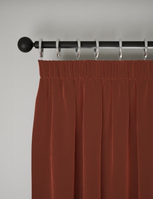 Velvet Pencil Pleat Thermal Curtains