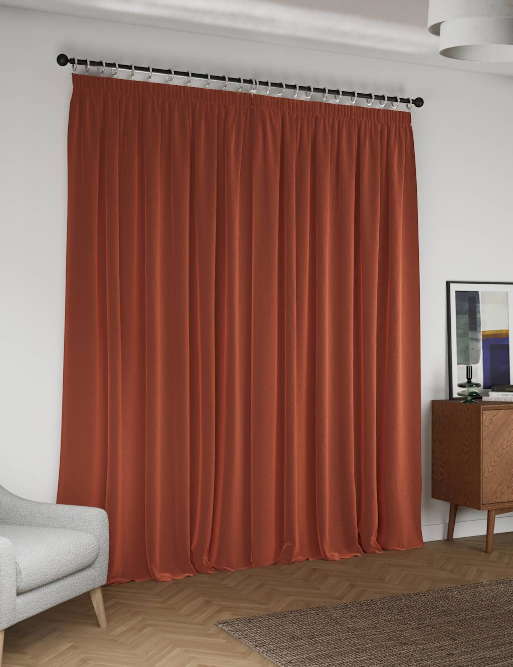 ReadyMade Pencil Pleat Curtains M&S