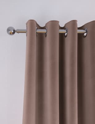

M&S Collection Velvet Eyelet Thermal Curtains - Soft Pink, Soft Pink