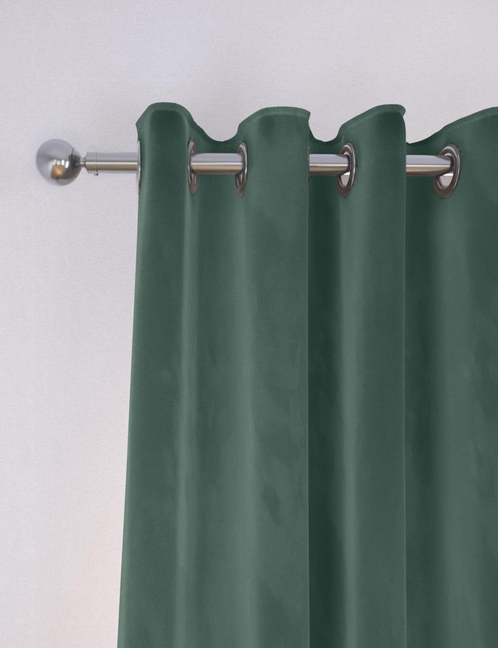 Velvet Eyelet Thermal Curtains image 1