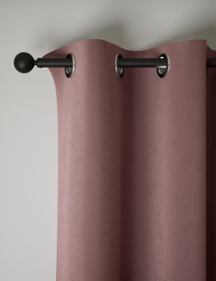 

M&S Collection Velvet Eyelet Thermal Curtains - Mauve, Mauve
