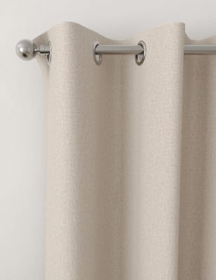 

M&S Collection Verdunklungsvorhänge aus gebürstetem Material mit Ösen und Thermo-Eigenschaften - Champagne, Champagne