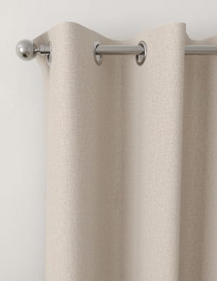 Brushed Eyelet Blackout Temperature Smart Curtains