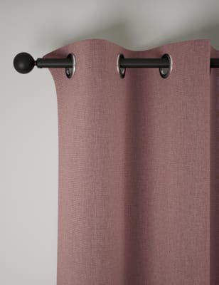 Brushed Eyelet Blackout Thermal Curtains