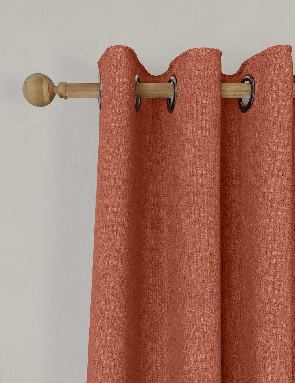 Brushed Eyelet Blackout Thermal Curtains image 1