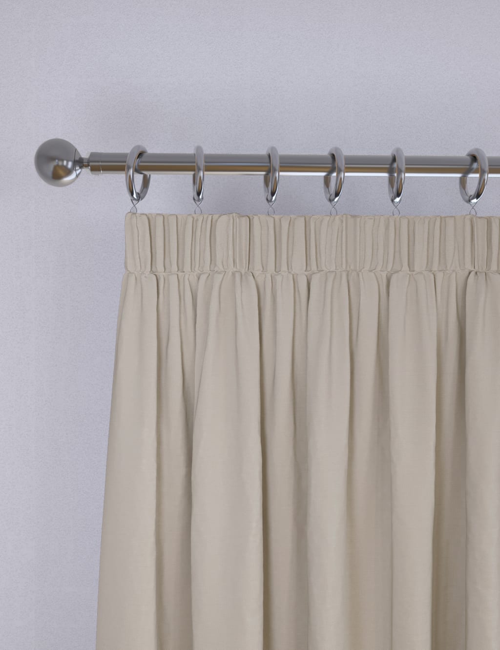 Faux Silk Pencil Pleat Blackout Curtains