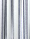 Woven Striped Pencil Pleat Curtains
