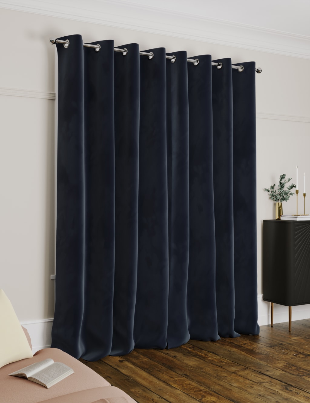 Velvet Eyelet Ultra Thermal Curtains image 3