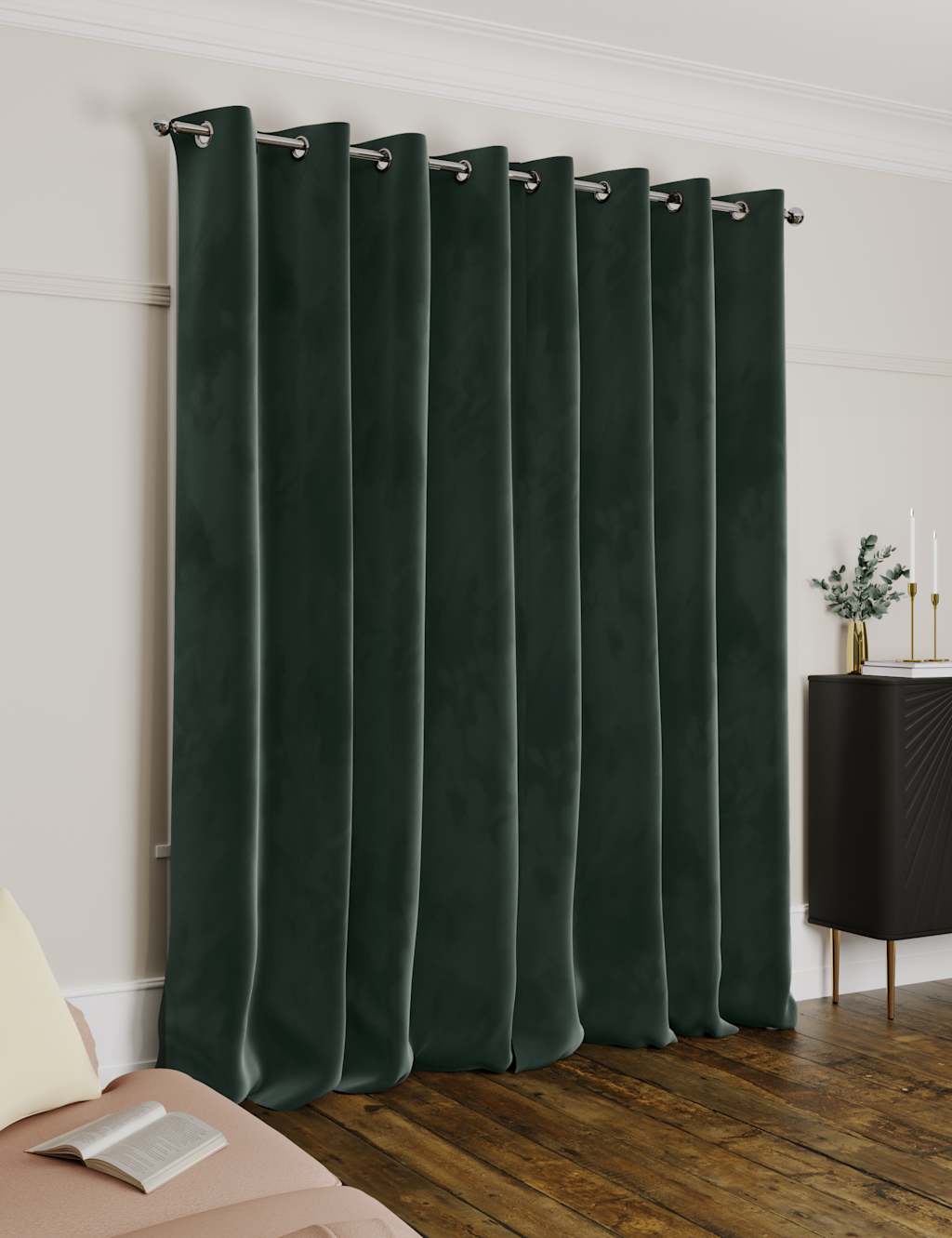 Velvet Eyelet Ultra Thermal Curtains image 2