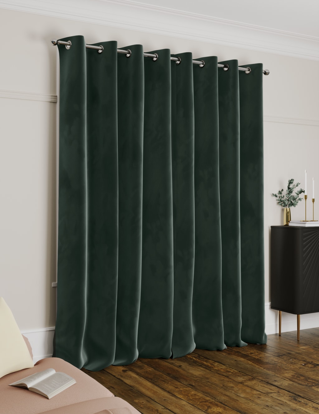 Velvet Eyelet Ultra Thermal Curtains image 3