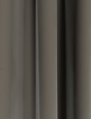 Image of M&S Velvet Eyelet Ultra Thermal Curtains - WDR90 - Grey, Grey,Navy