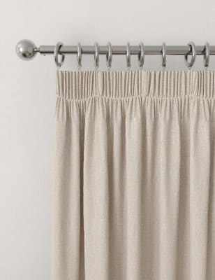 Brushed Pencil Pleat Blackout Temperature Smart Curtains