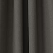 Brushed Pencil Pleat Blackout Thermal Curtains - charcoalmix
