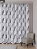 Cotton Rich Peacock Eyelet Blackout Curtains