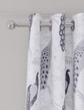 Cotton Rich Peacock Eyelet Blackout Curtains