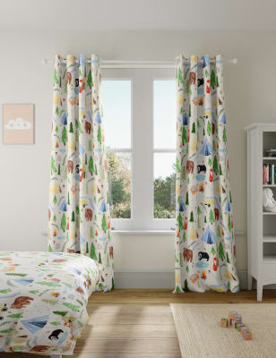 

M&S Collection Woodland Eyelet Blackout Kids' Curtains - Multi, Multi