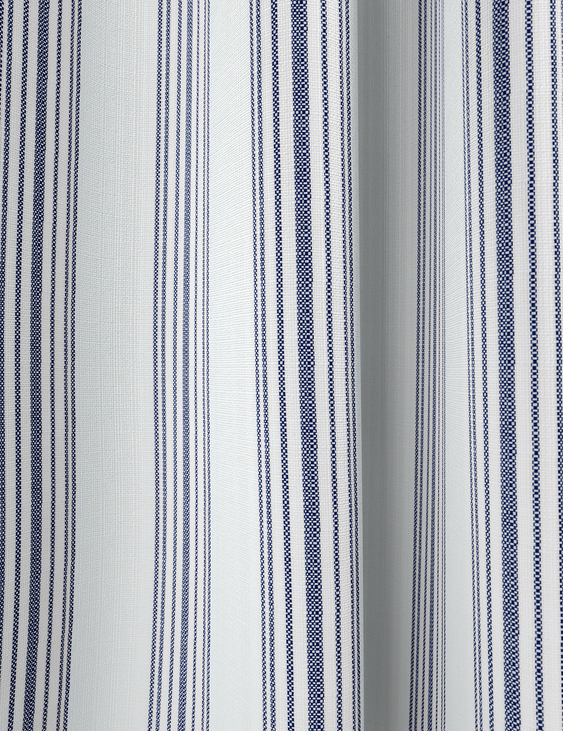 Woven Striped Eyelet Curtains