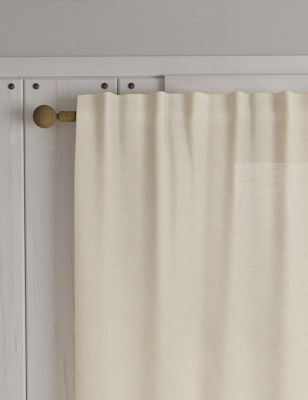 Sheer Linen Look Multiway Curtains