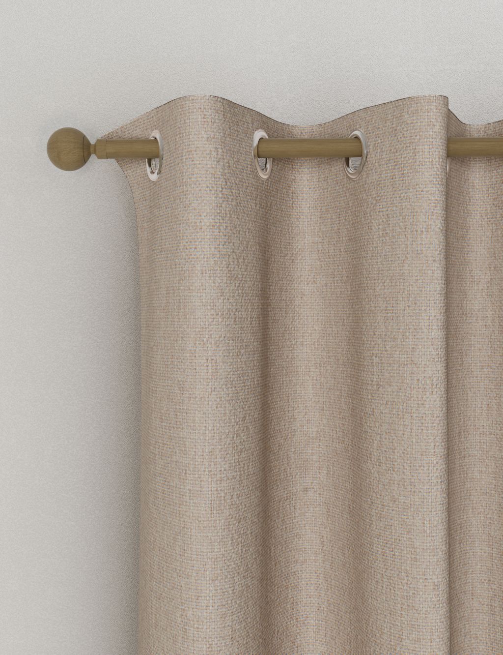 Anti Allergy Eyelet Blackout Temperature Smart Curtains image 1