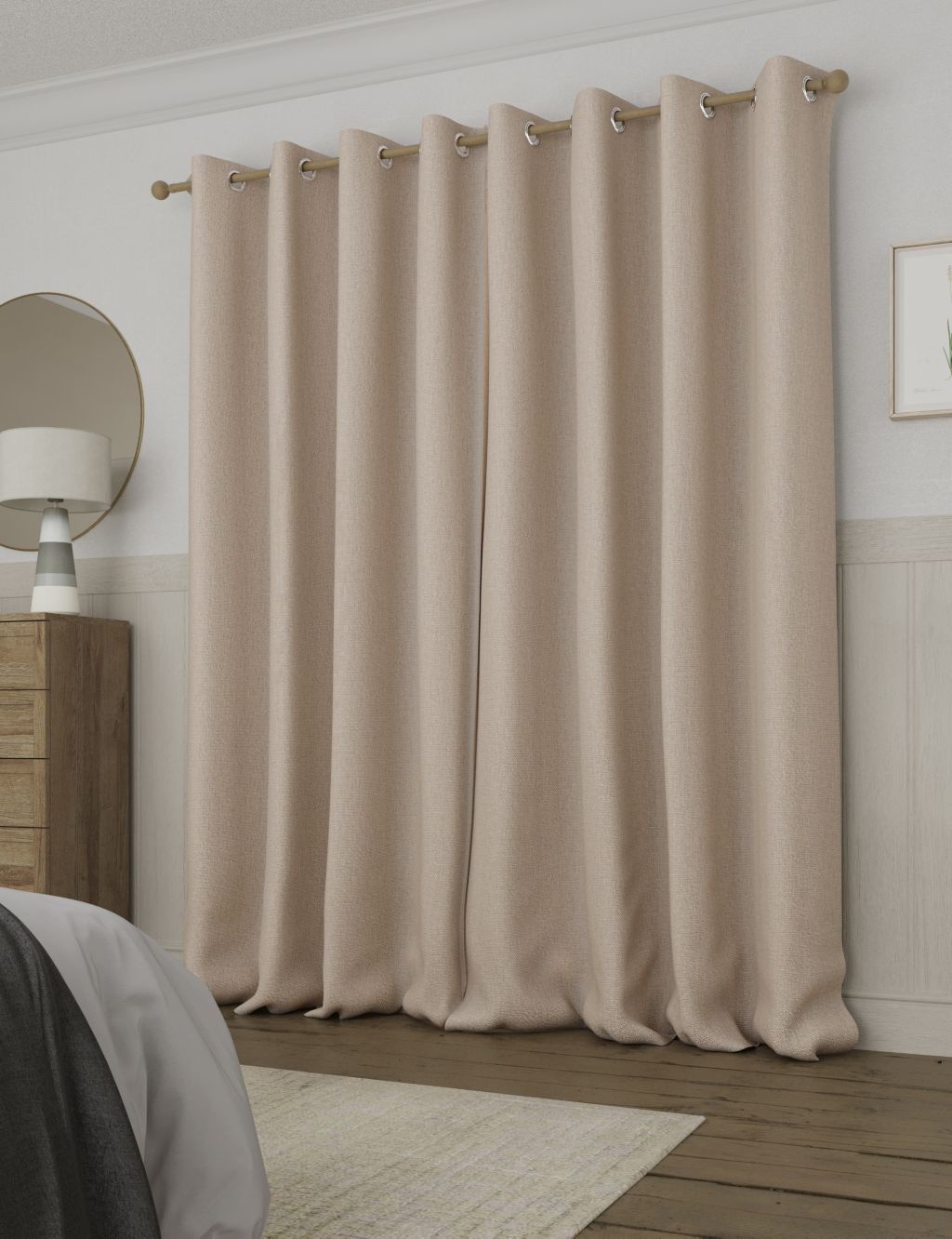 Anti Allergy Eyelet Blackout Temperature Smart Curtains image 3