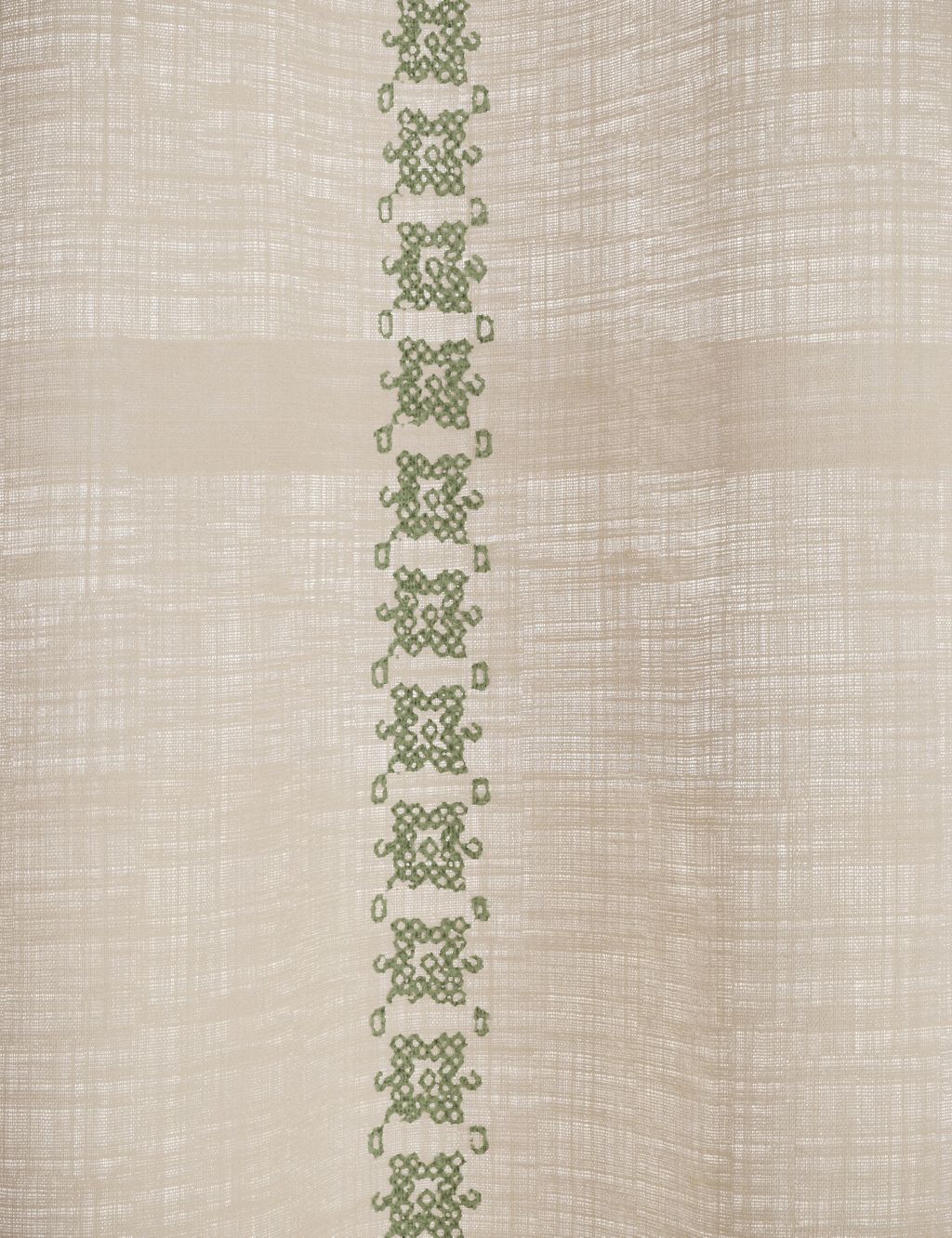 Acapulco Sheer Embroidered Tab Top Curtains image 2