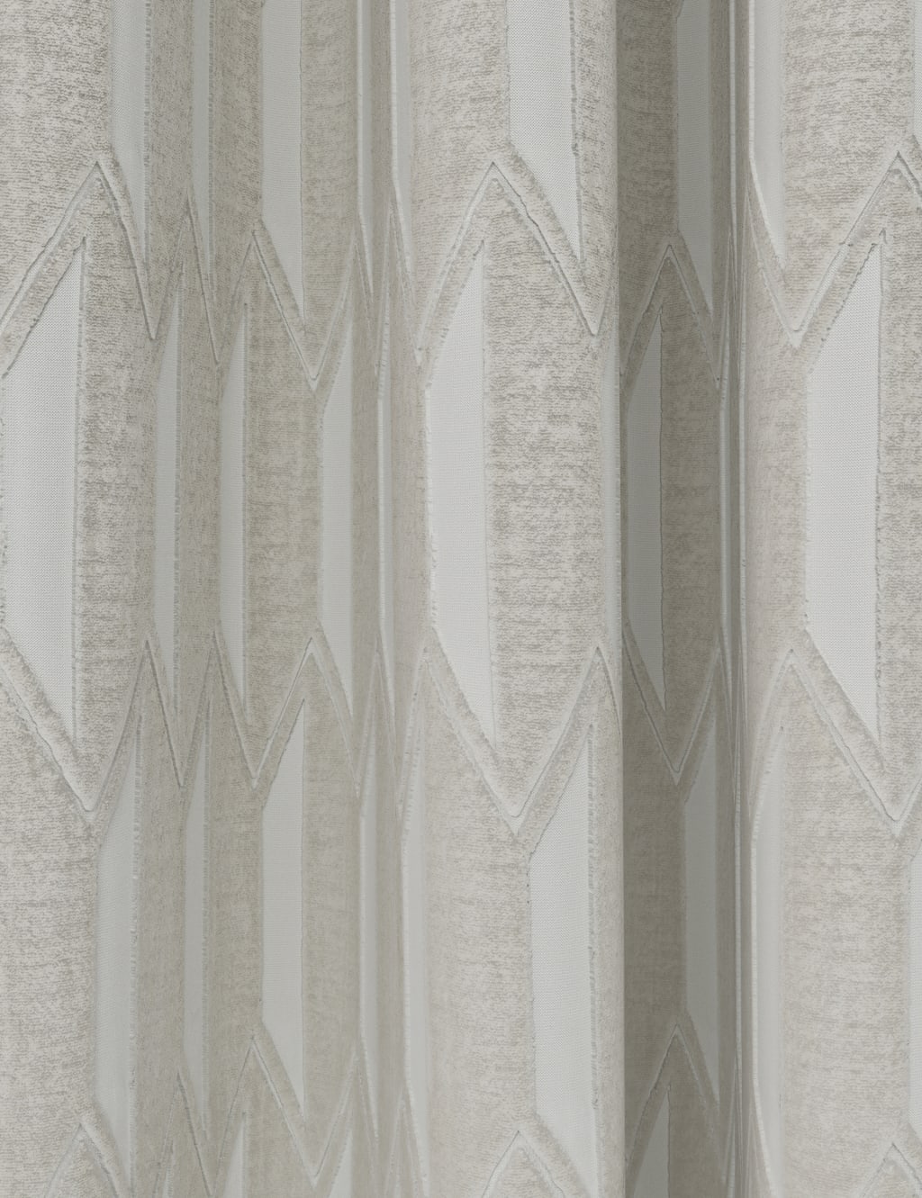 Velvet Diamond Eyelet Curtains image 2