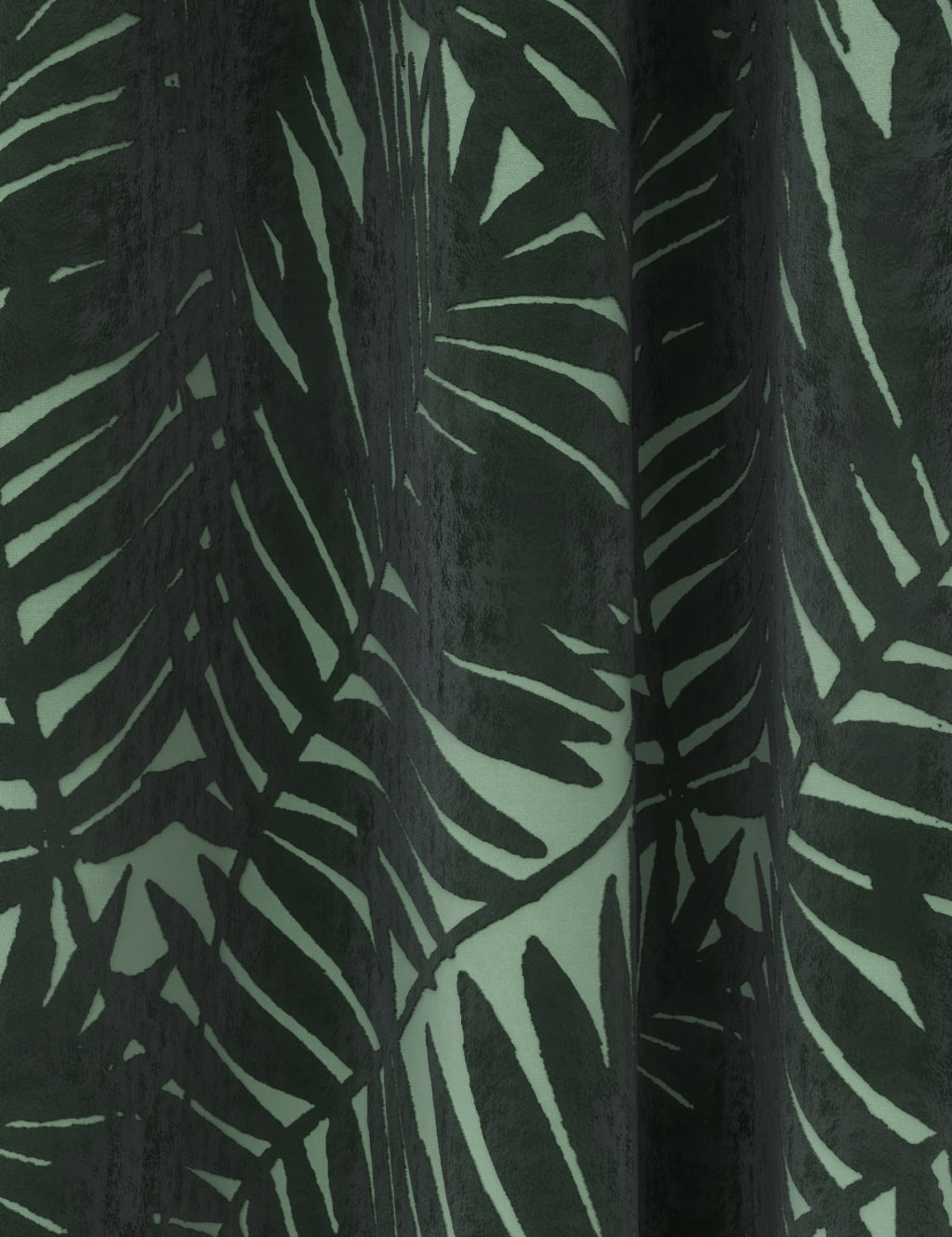 Velvet Palm Eyelet Curtains image 2