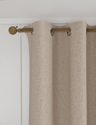 

M&S Collection Isabelle Eyelet Blackout Curtains - Champagne, Champagne