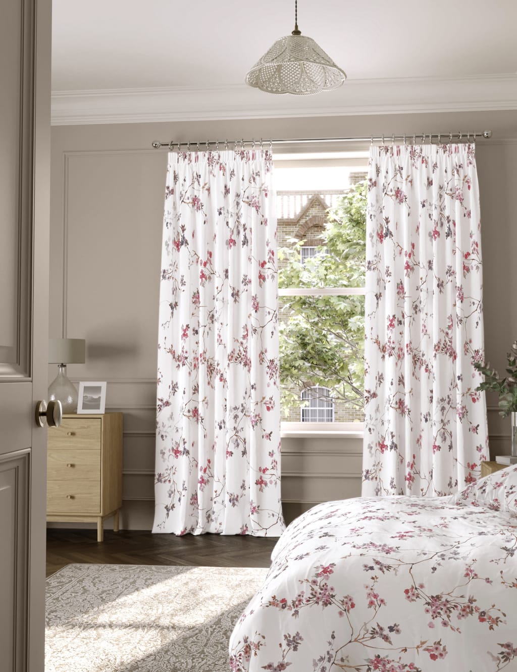 Misty Morning Quilted Curtains NCU0PTT2060
