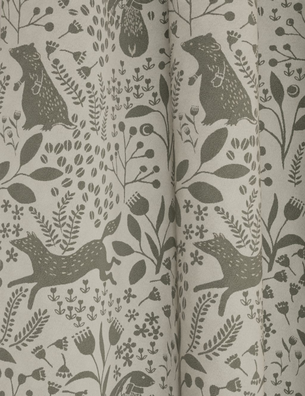 Woodland Pencil Pleat Blackout Curtains image 2