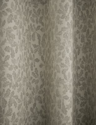 Oak Leaf Jacquard Eyelet Blackout Curtains