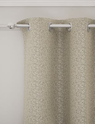 

M&S Collection Metallic Eyelet Blackout Curtains - Champagne, Champagne