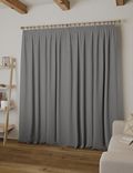 Brushed Pencil Pleat Blackout Ultra Temperature Smart Curtains