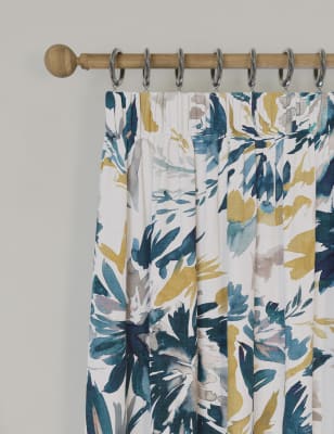 Watercolour Pencil Pleat Curtains - ES